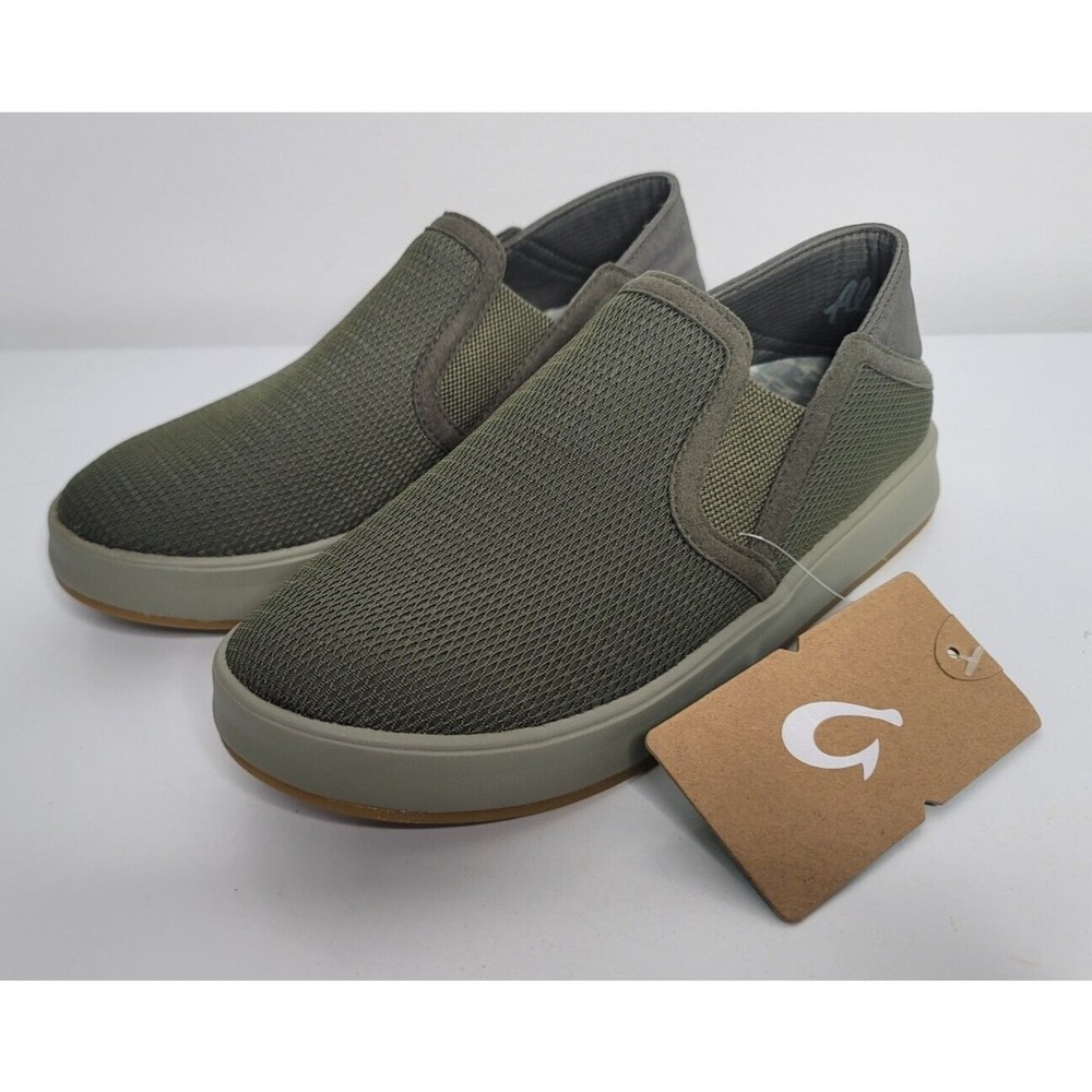 OluKai Ki'ihele Women's Slip-On Comfort Sneakers Shoes Size 7 Nori Green NEW